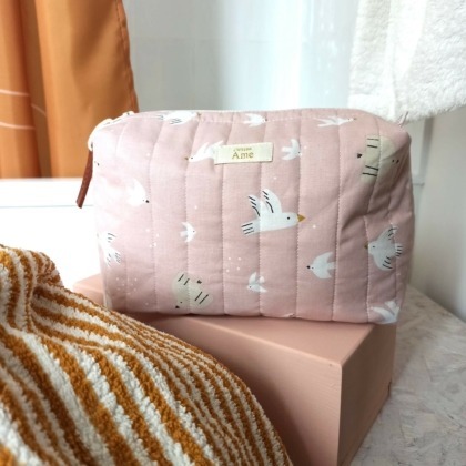 Trousse matelassée Hello Bird L'atelier Ame