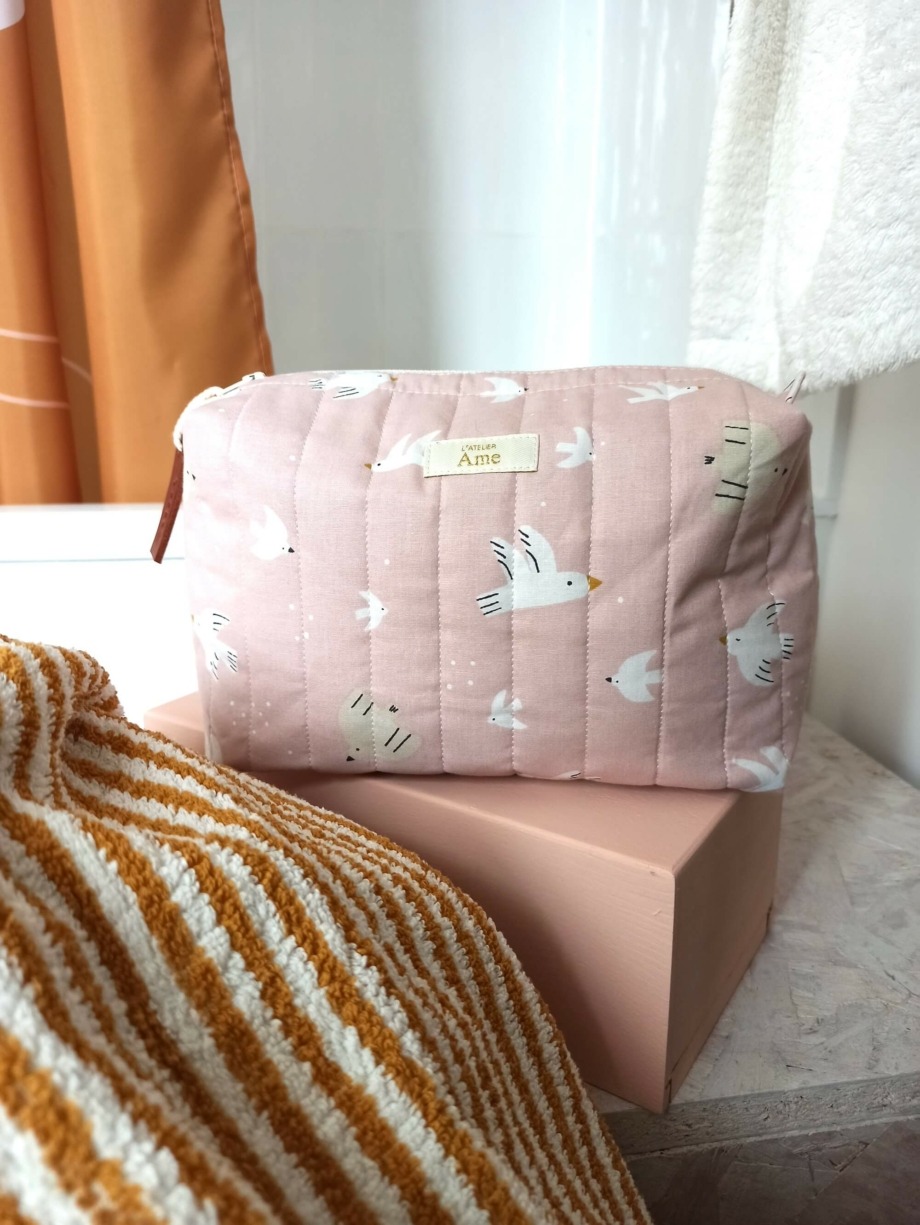 Trousse matelassée Hello Bird L'atelier Ame