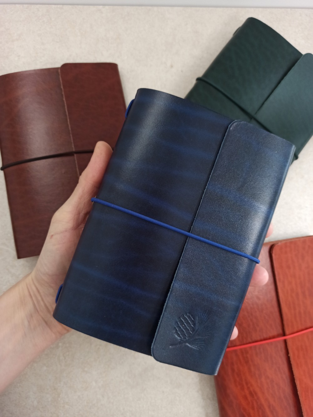 Carnet à couverture cuir artisanal et made in France