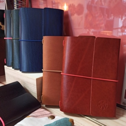 Carnet couverture cuir à tannage végétal