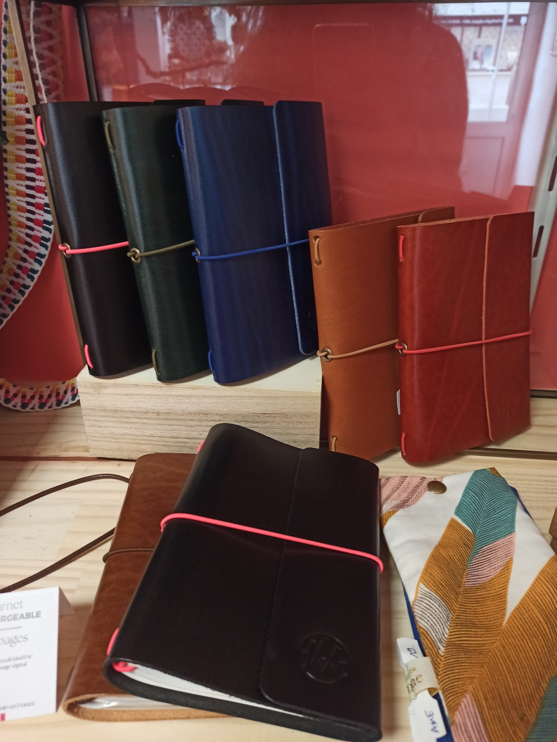 Carnet couverture cuir à tannage végétal