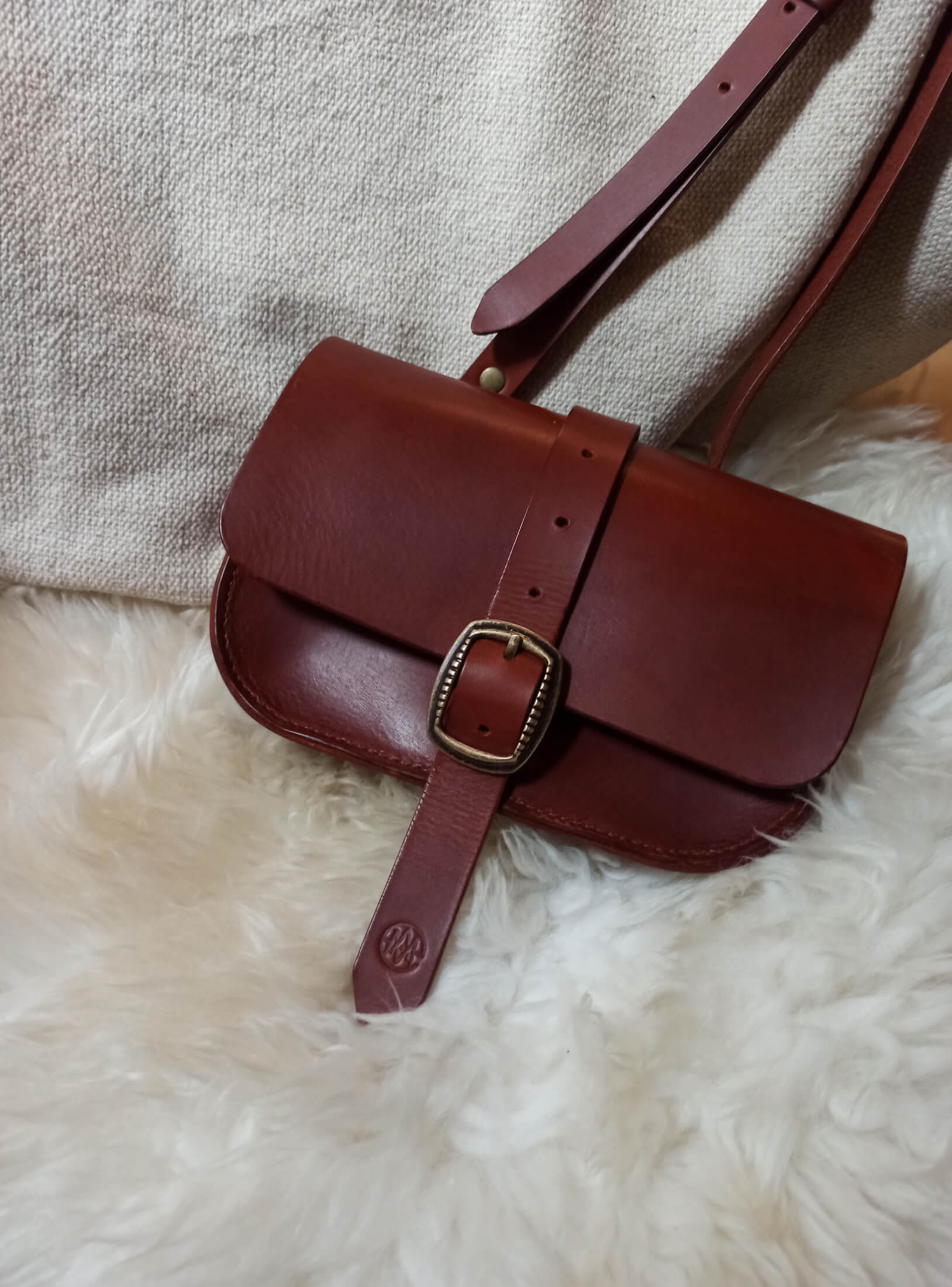 Sac cuir Alma cousu main