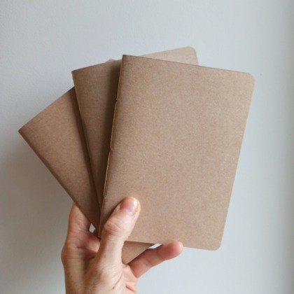 Recharge carnet à couverture cuir lot de 3 carnets